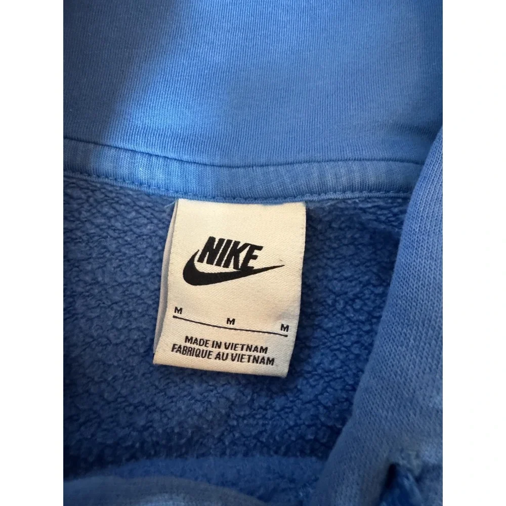 Nike Club Fleece Hoodie Mens Medium Blue‎ BV2654-403 Pullover Sweatshirt Swoosh